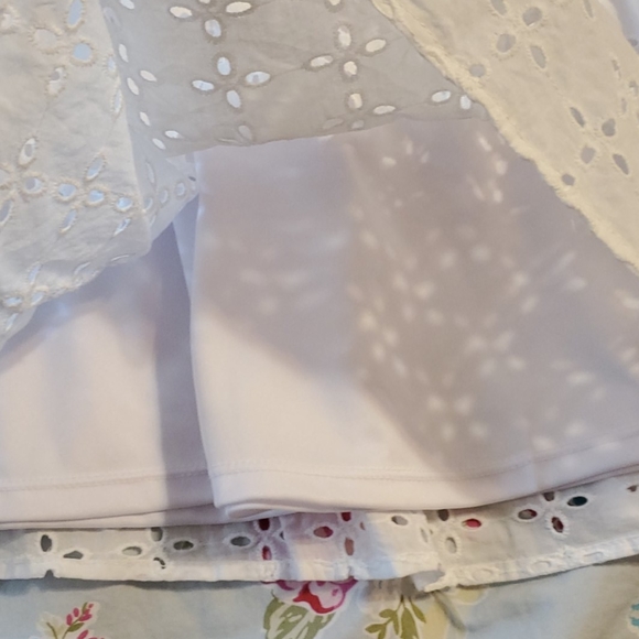 White Eyelet Cotton Dress - Picture 6 of 7